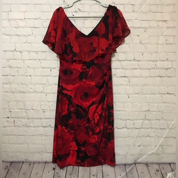 NWT Ruffled Rose Dress - Picture 2 of 11
